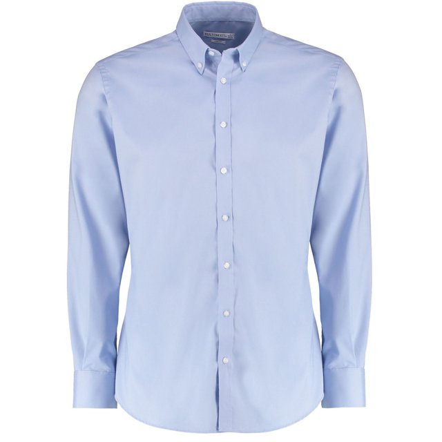 Kustom Kit Chemise Oxford Extensible Slim à Manches Longues pour Hommes