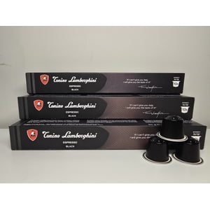 Tonino Lamborghini Nespresso Capsule de la machine - Pochettes de café à mélange noir - Boîte de 3 ( 30 les gousses)