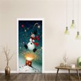 thumbnail image 3 of EGNMCR Wall Stickers, Cute Stickers Door Sticker Christmas Snowman 3D Sticker Door Sticker Removable Door Stickers, 3 of 5