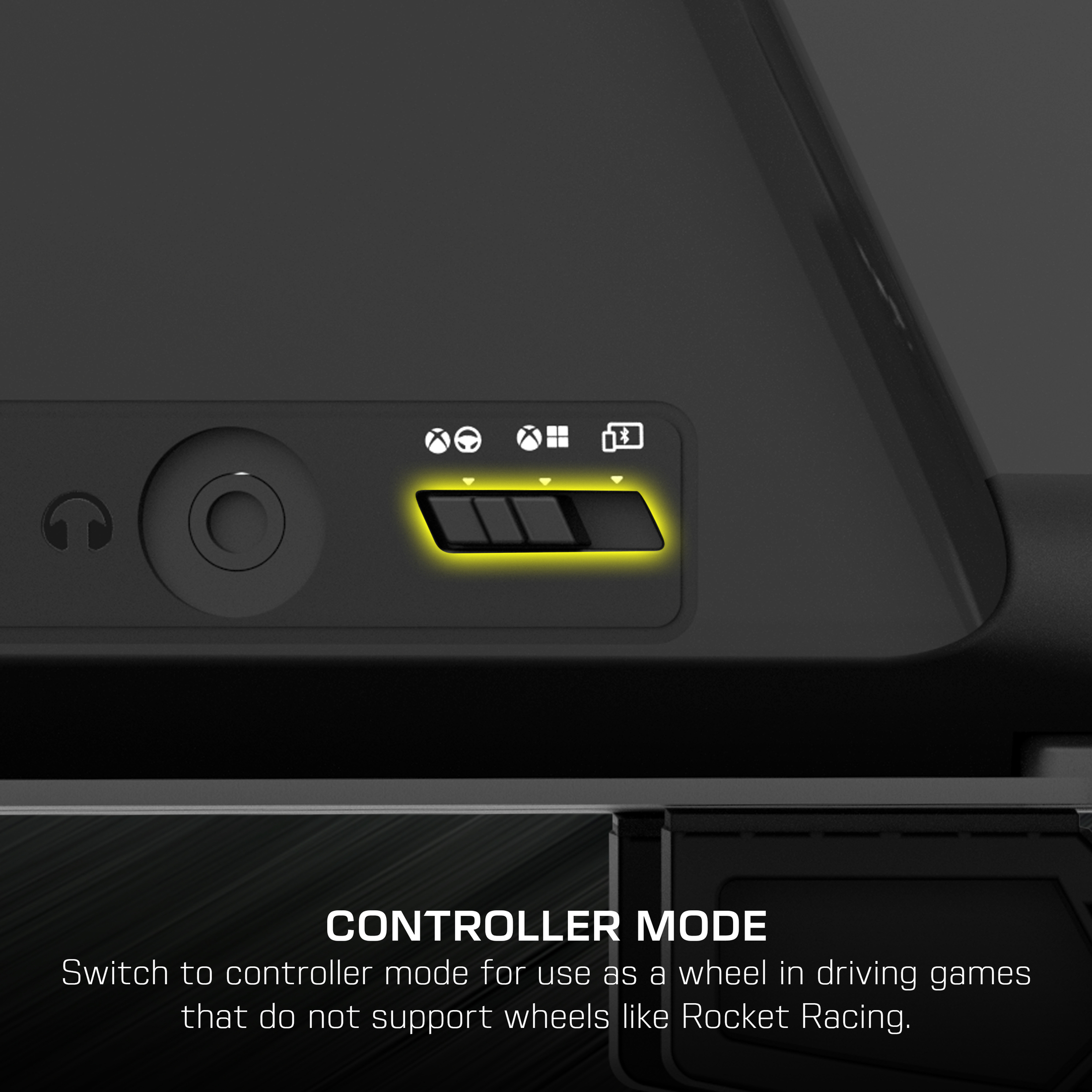 Système de volant de course sans fil Turtle Beach Racer (Noir) - Sous licence officielle pour Xbox Series X|S, Xbox One et Windows - Design complet, connexion sans fil fiable, jusqu'à 30 h d'autonomie