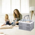 thumbnail image 1 of Bacs de Rangement Pliables avec Loquets, Boîte Organisatrice de Rangement avec Poignée et,Conteneurs de Rangement en Plastique Empilables et Pliables, Rangement Visible, pour Garde-Robe, Buanderie, Cuisi, 1 of 1