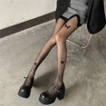 thumbnail image 4 of Gupgi Bas-Collants Papillon en Maille Transparente pour Femmes, Bas Cuisse d'Été, Longues Chaussettes, 4 of 6