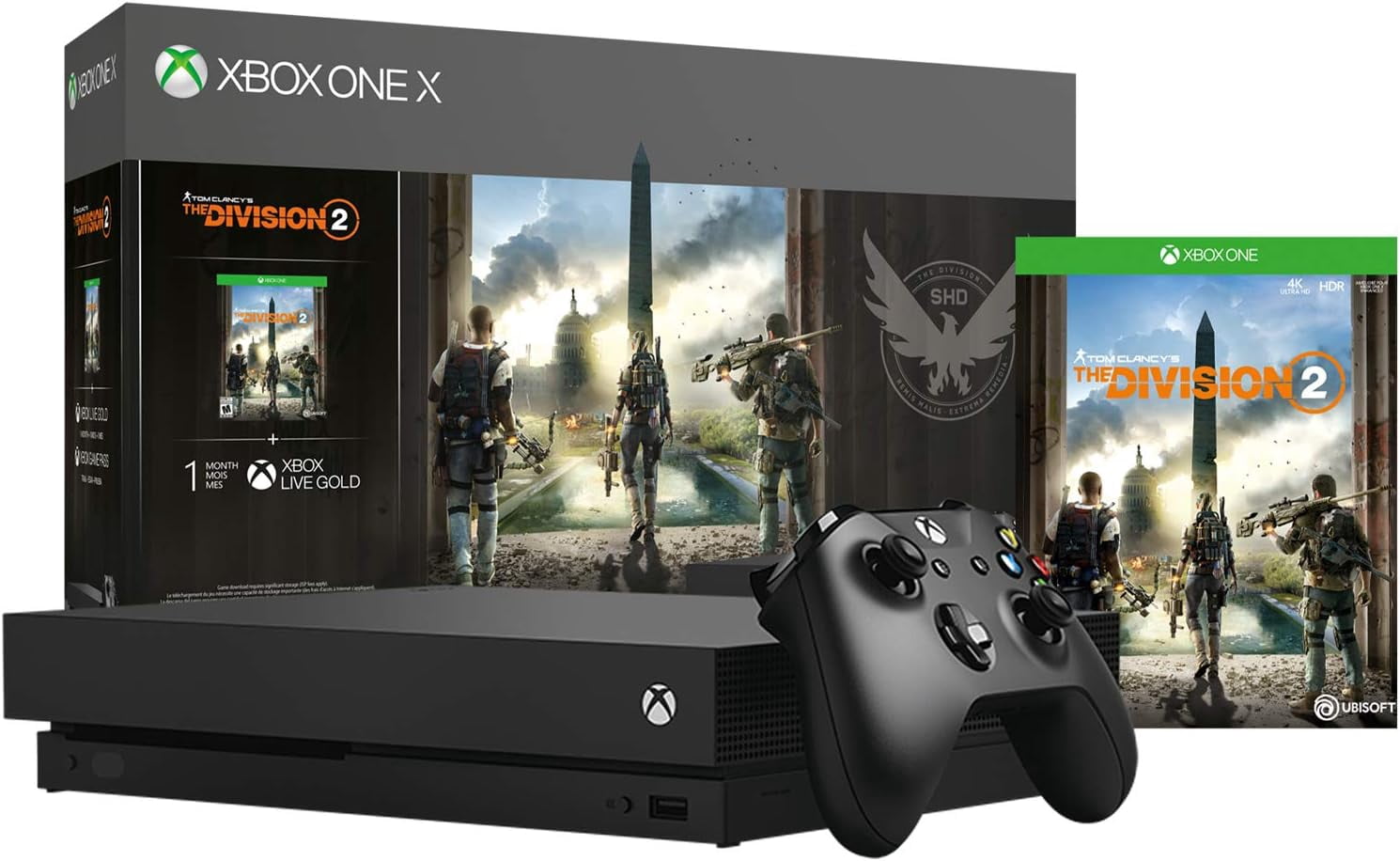 Refurbished (Good)Xbox One X 1TB Console - Tom Clancy's The Division 2