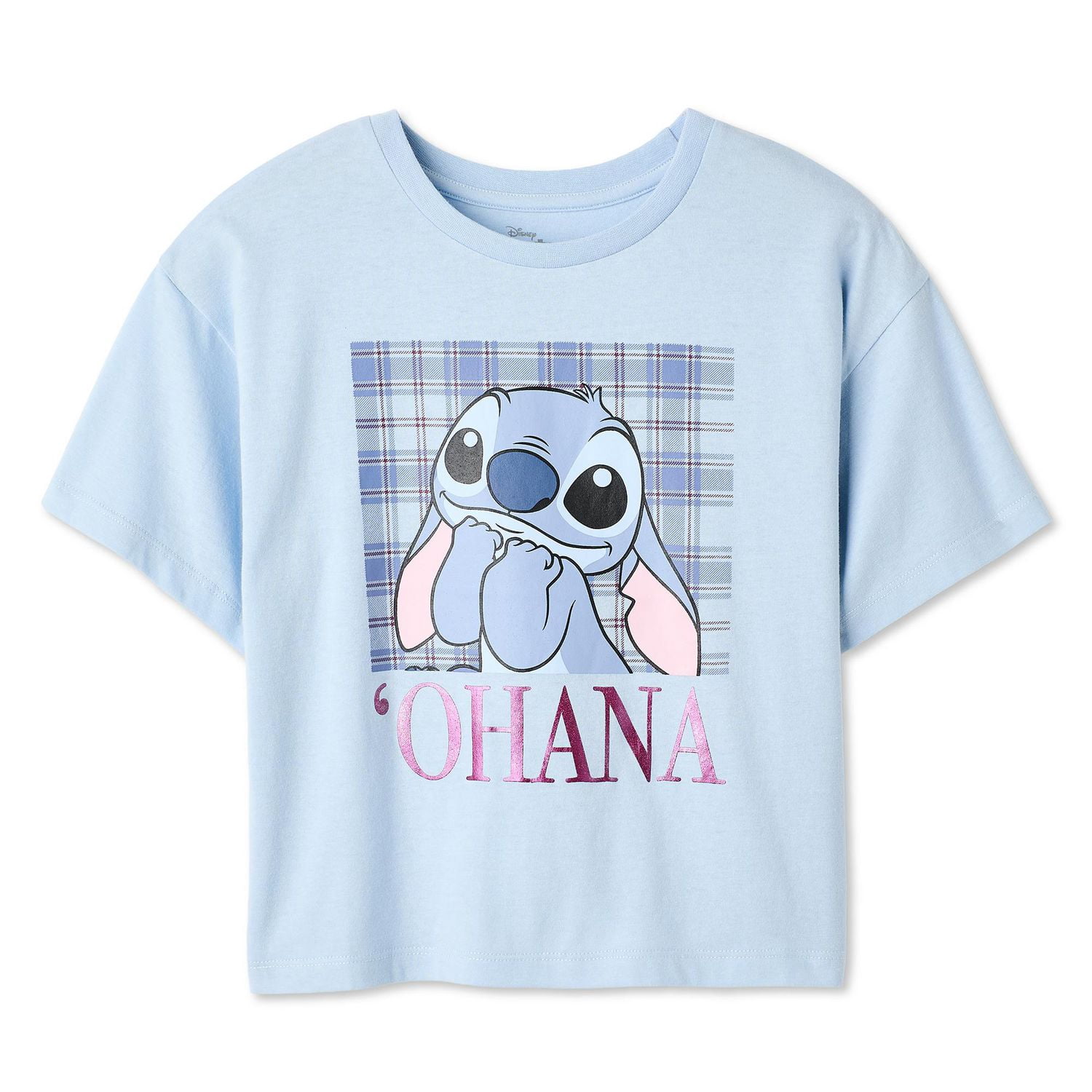 T-shirt coupe carrée Stitch Disney pour filles