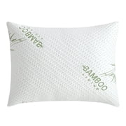 Marina Decoration Rayon from Bamboo Oreiller Breathable Sleeping Hard Memory Foam Pillow with Removable Zipper Washable Cover