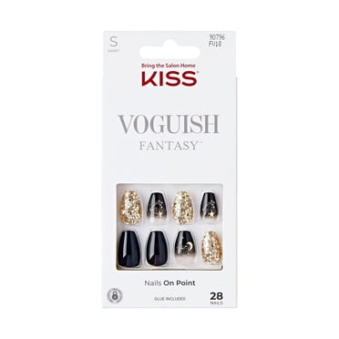 KISS Ongles Fantaisie Tendance - Faux Ongles, Moyen