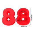 thumbnail image 2 of LSLJS 10 Inch Large Silica Gel Large Cake Birthday Number Silicone Cake Pizza Pan Baking Cake Bread Kitchen DIY Mould, Cake Mould, 2 of 2