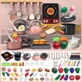 thumbnail image 1 of UsTZtai under $5 Toddler Play Kitchen Set with Utensils, Realistic Safe Cookware for Pretend Cutting, Educational Toy for Children Learning, 1 of 7