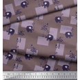 thumbnail image 3 of Soimoi Rayon Fabric Bird,Coconut Tree & Elephant Kids Printed Craft Fabric by The Yard 56 Inch Wide, 3 of 3