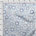 thumbnail image 3 of oneOone Cotton Poplin Twill Blue Fabric Geometric Craft Projects Decor Fabric Printed By The Yard 56 Inch Wide, 3 of 4