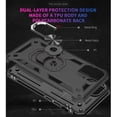 thumbnail image 3 of [PST] Samsung Galaxy Note 20 Ultra 5G Kickstand Rotating Ring Case, Heavy Duty Hybrid Rugged Hard Phone Case Cover with Ring Stand, 3 of 4