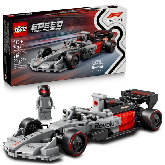 LEGO Speed Champions Audi Revolut F1 Team R26 Race Car Toy - Building Sets for Boys & Girls, Ages 10+ - F1 Car Kit for Display or Play - Gift for Birthdays - 77259