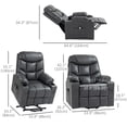 thumbnail image 3 of HOMCOM Power Lift Recliner Chair with Cup Holders, Easy to Assemble, 3 of 10