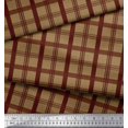 thumbnail image 2 of Soimoi Silk Fabric Check Check Print Fabric by the Yard 42 Inch Wide, 2 of 5
