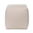 thumbnail image 1 of Gouchee Home Cube Soleil Outdoor/Indoor Beige Ottoman Pouf – Waterproof Cube Pouf with Polystyrene Bead Filling, Lightweight Modern Seating for Patio, Deck, or Living Room, 1 of 5