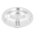 thumbnail image 2 of Dinner Plate,Stainless Steel Dish Dinner Canteen Snack Plate Children Rice Plate Elevated Design, 2 of 8