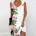 thumbnail image 2 of Penkiiy Robes de Printemps pour Femmes 2024 Décontractées Imprimées Amples Sans Manches Couleur Unie Col Rond Tempérament Élégantes Robes Dos Nu 2TG Multicolore, 2 of 5