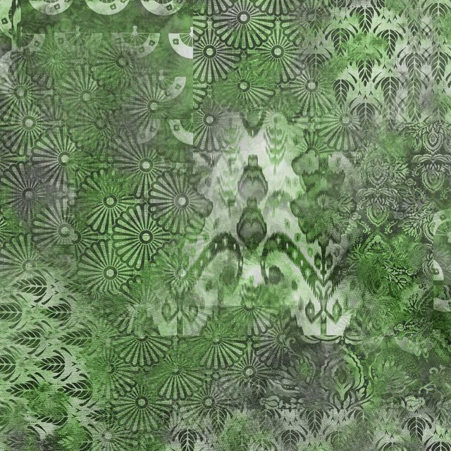 oneOone Polyester Spandex Green Fabric Abstracts Craft Projects Decor Fabric Printed By The Yard 56 Inch Wide