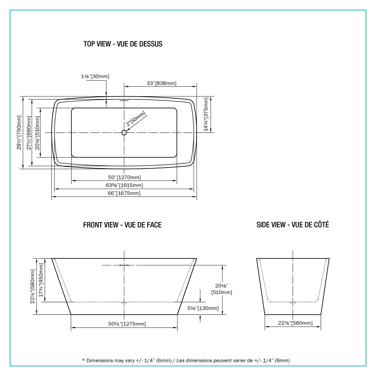A&E Bain et Douche CHESTER-66 BAIN AUTOPORTANTE