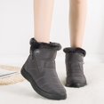thumbnail image 1 of YOUSNH Bottes d'Hiver pour Femmes Bottines Courtes Imperméables Chaussures Chaudes Bottes pour Femmes Gris 8, 1 of 2