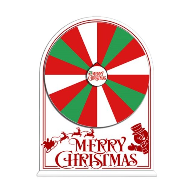 Tnarru Plateau Tournant de Prix, Roue de Roulette à Tirage, Jeu Interactif Modifiable, Roue de Fortune, Plateau Tournant de Prix pour Jeux Familiaux de Noël C