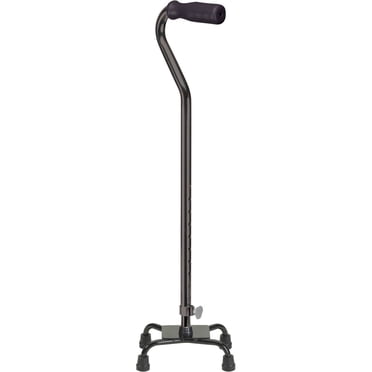 Canne quadripode à poignée en mousse de Drive Medical