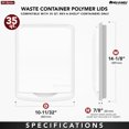 thumbnail image 4 of Rev-A-Shelf RV-50-LID-G-1-40 50-Quart Trash Can Lid, Green (Lid Only), 4 of 11