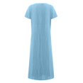 thumbnail image 5 of Robe Midi Décontractée à Manches Courtes et Manches Courtes pour Femmes, 5 of 5
