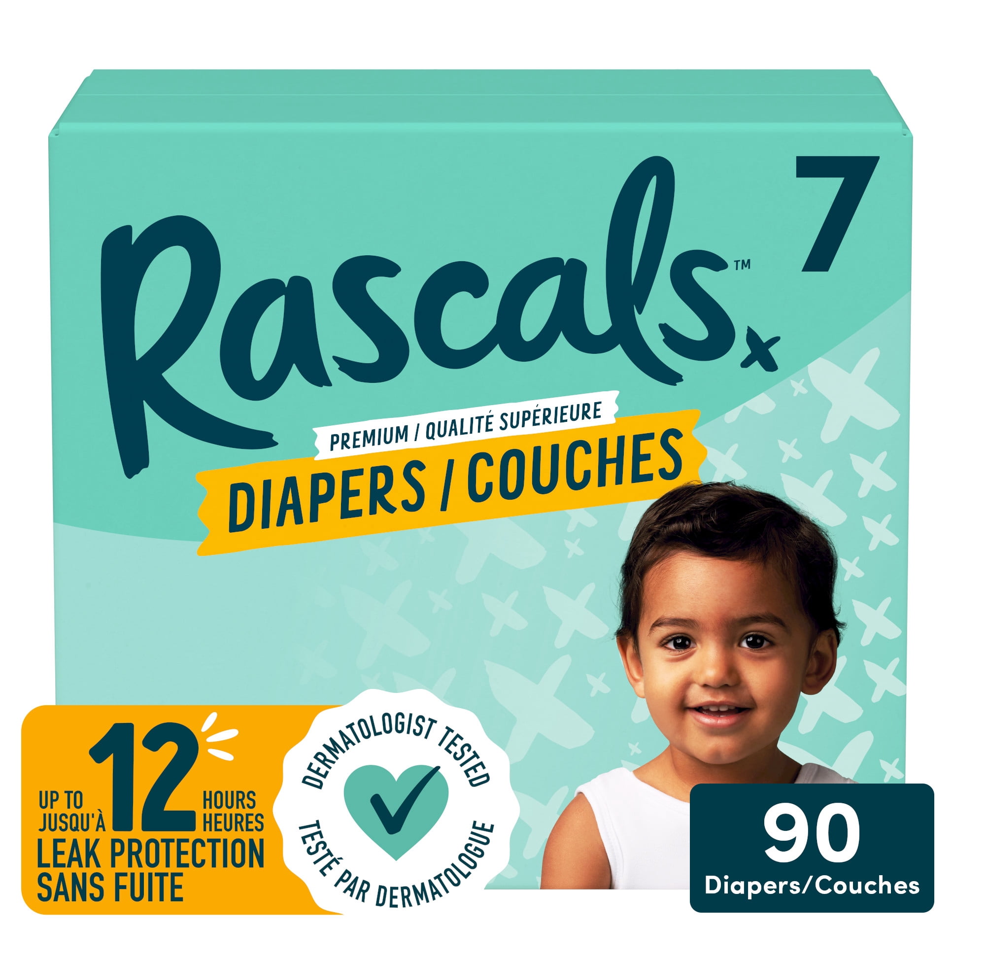 Couches Rascals Premium, Taille 7