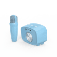 thumbnail image 3 of myFirst Voice 2 Kids Karaoke Machine Portable Bluetooth Speaker, Wireless Microphone, 5 Voice Changer (Blue), 3 of 6