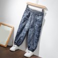 thumbnail image 2 of QIPOPIQ Girl Jeans,Elastic Slim Fit Patchwok Printed Denim Pants Clearance, 2 of 4