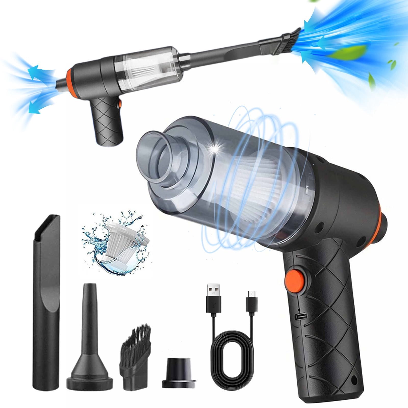 Dvkptbk Vacuum Clean Handheld Car Vacuum Cleaner 120W Powerful Suction Small Car Vacuum Cleaner Mini Dusts Buster with Usb Portable Vacuum Cleaner Silent Vacuum Leaner Cleaning Supplies