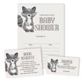 thumbnail image 4 of Inkdotpot Set Of 30Jungle Animals Baby Shower Invitations-Diaper Raffle Tickets And Baby Shower Book Request Cards Gender Neutral Invites Its A Boy Its A Girl, 4 of 8