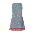thumbnail image 5 of Ovzne Robes pour Femmes Robe Femme Été Décontractée Mode Imprimé Poche Sans Manches Robe à Col en V Robe de Printemps Imprimée Liquidation, 5 of 5