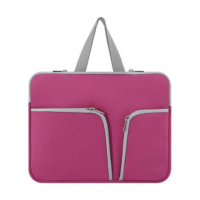 Maoww Housse d'Ordinateur Portable Imperméable Étui d'Ordinateur Sac Portable Pochette Pochette de Transport Protecteur Réutilisable Compartiments Rangement d'Affaires Rose Rouge 10 Pouces