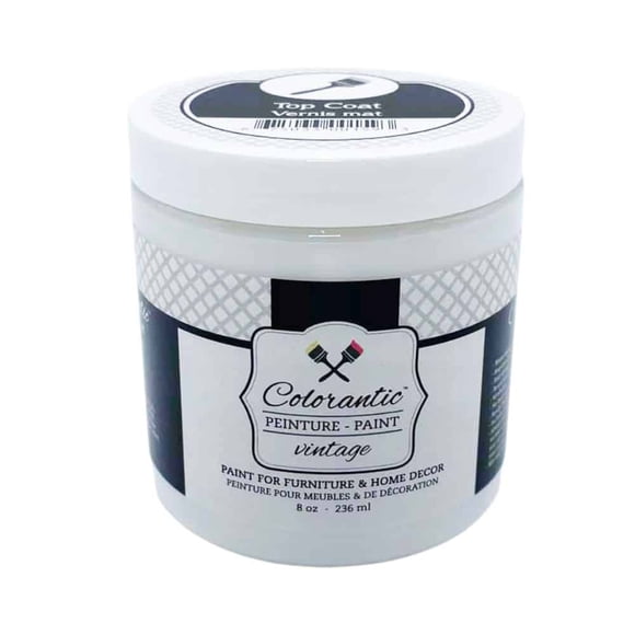 Colorantic | Furniture Matte Water-Based Varnish Top Coat | Arts and Craft DIY Projects (Matte Top Coat, 8 oz)