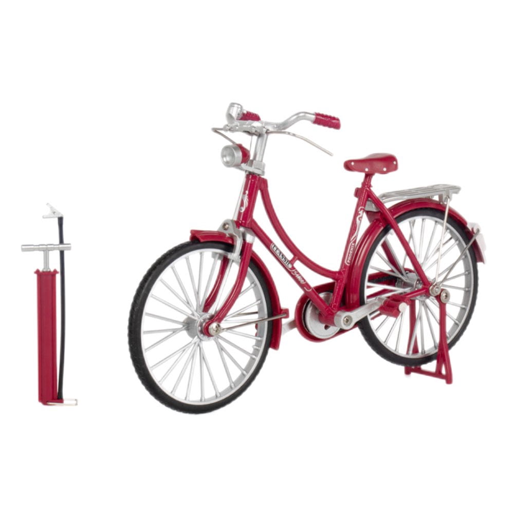 MesaSe Aluminium Alloy Ladies Mountain Bicycle Model Portable 7-14 Age Decorative 1 10 Simulation Cycle Collective Children Toy