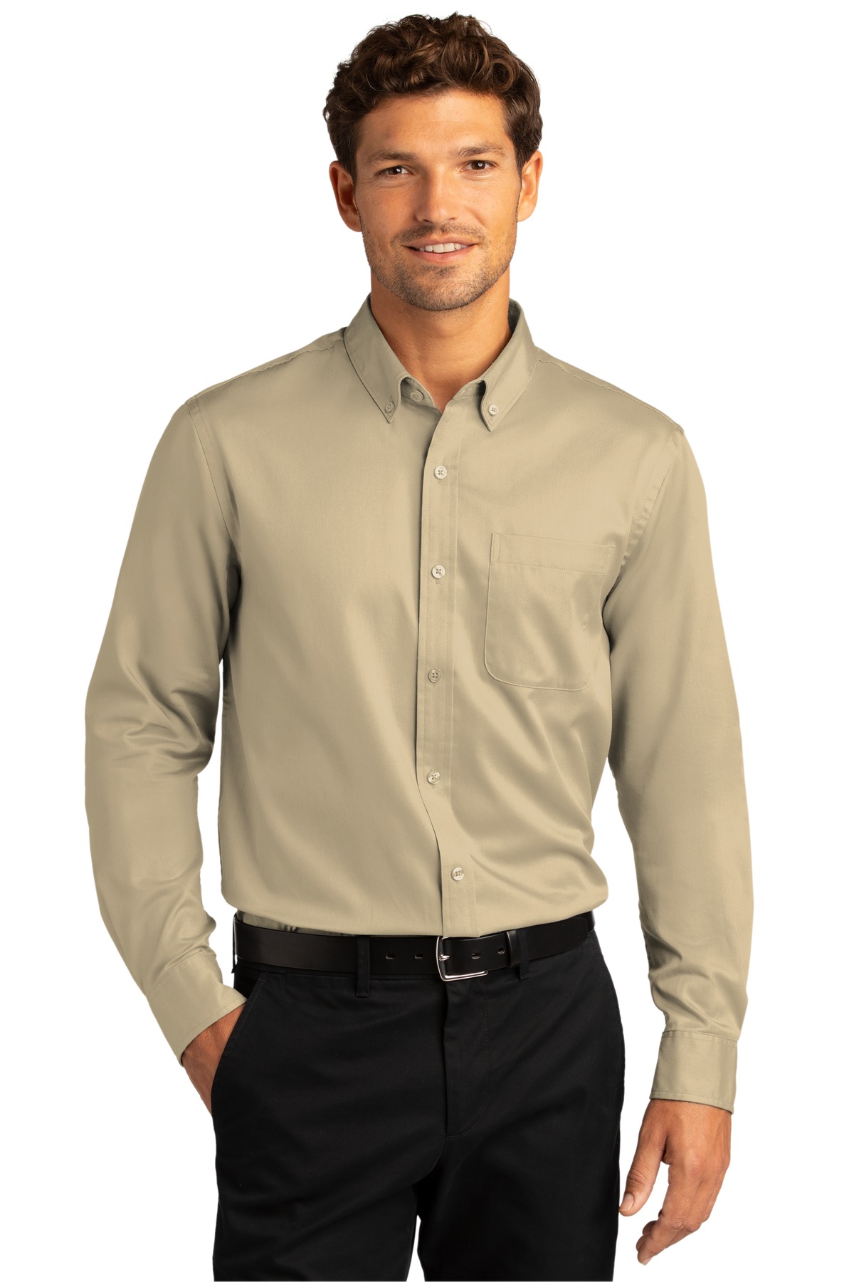 Port Authority Men's Long Sleeve SuperPro React Twill Shirt - W808