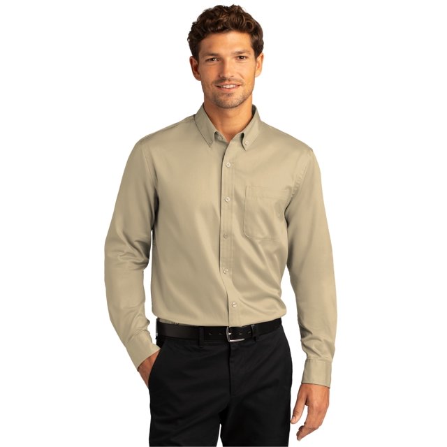 Port Authority Men's Long Sleeve SuperPro React Twill Shirt - W808