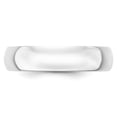 thumbnail image 2 of Bande Légère Demi-Ronde en Or Blanc 10K 5mm Taille 10, 2 of 3