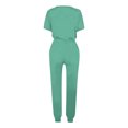 thumbnail image 5 of Yuyuzo Womens Workout Sets 2 Piece Short Sleeve Crew Neck T-Shirts Drawstring Jogger Pants with Pockets, 5 of 5