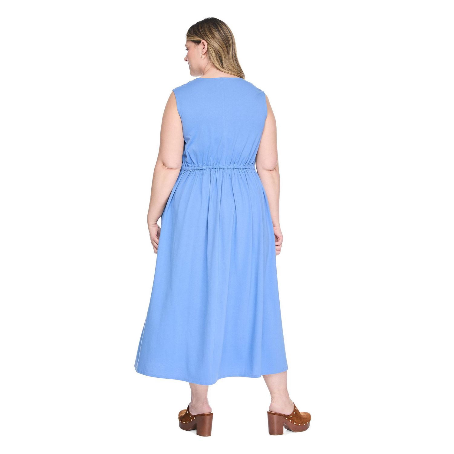 Robe longue à encolure en V Lane Bryant Plus pour femmes