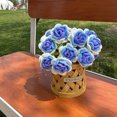 thumbnail image 1 of TopLLC Knitted Roses Hand Woven Rose Simulation Yarn Knitted Bouquet Floral Decoration Gift on Clearance, 1 of 2