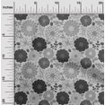 thumbnail image 2 of oneOone Tissu en Velours Gris Floral Rétro pour Robe Tissu Imprimé au Mètre 58 Pouces de Large, 2 of 5