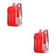 thumbnail image 1 of kurtrusly 1/2/3/5 Sac à Dos de Randonnée de Camping Imperméable et Durable pour un Voyage Pratique Rendant Facile à Plier Rouge 2PCS, 1 of 6