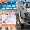 thumbnail image 2 of VEVOR Boat Trailer Guide, 20.5” Adjustable Design Trailer Guide Poles, 2PCS Rustproof Galvanized Steel Trailer Guide, Heavy Duty Roller Guide, for Ski Boat, Fishing Boat or Sailboat Trailer 2024, 2 of 9