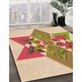 thumbnail image 3 of Ahgly Company Machine Washable Indoor Rectangle Transitional Brown Gold Area Rugs, 5' x 8', 3 of 7