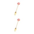 thumbnail image 1 of Transemion 1/2/3/5 Cartoon Adorable Restaurant Hotel Tableware Portable Washable Stainless Steel Stirring Mixing Dinnerware Cake Flatware Candy Fork Brown 2PCS, 1 of 6