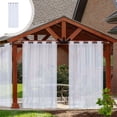 thumbnail image 1 of Sheer Window Curtains, Transparent Voile Drapes, Light-Filtering Gauze, Simple Rod Pocket Design, for Living Room/bedroom, Energy-Efficient Blinds, Home Decor, Window Treatments Hzhnb [New Arrival], 1 of 9