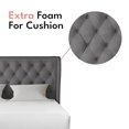 thumbnail image 5 of Aykah Brittany King Bed Frame With Storage , Metal Bed Frame with High Headboard, No Box Spring Required, 5 of 5